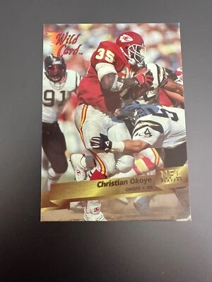 Christian Okoye 1993 Wild Card #68 Kansas City Chiefs Football Card - Image 1 of 2