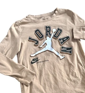 Youth Nike Air Jordan Jumpman Long Sleeve Tee Shirt Medium 10/12 - Picture 1 of 2