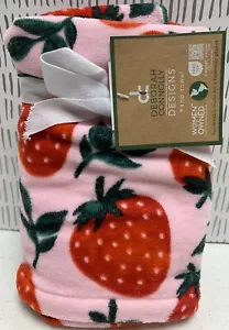 Deborah Connolly Handtücher S/2 Küche Bad Erdbeere Rosa Rot Neu mit Etikett - Bild 1 von 4