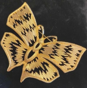 IMPRESIONANTE BROCHE GRANDE DE COLECCIÓN CHRISTIAN DIOR FIRMADO MARIPOSA - Imagen 1 de 4