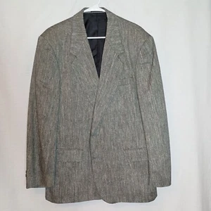 Versini 100% Silk Black & White Tweed Men's Blazer/Sports coat Sz 44R - Picture 1 of 12