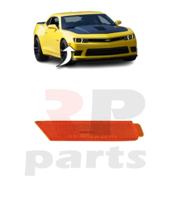 Pour Chevrolet Camaro 10-15 Avant Pare-Choc Côté Orange Marqueur Lampe Droit O / - Photo 1/4