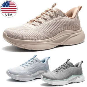 Women's Slip on Walking Shoes Hands-Free Comfortable Tennis Fashion Sneakers - Picture 1 of 19