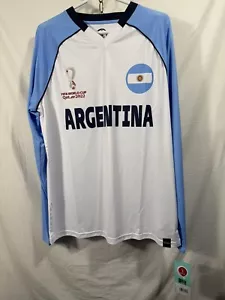 Men's 2022 FIFA World Cup Classic 3rd Long Sleeve Jersey Argentina Large - Picture 1 of 6
