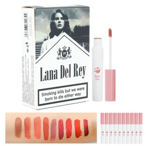 Lana Del Rey Matte Cigarette Lipstick 10 Colors Lip Pack Set Liquid Tube Lip - Picture 1 of 17