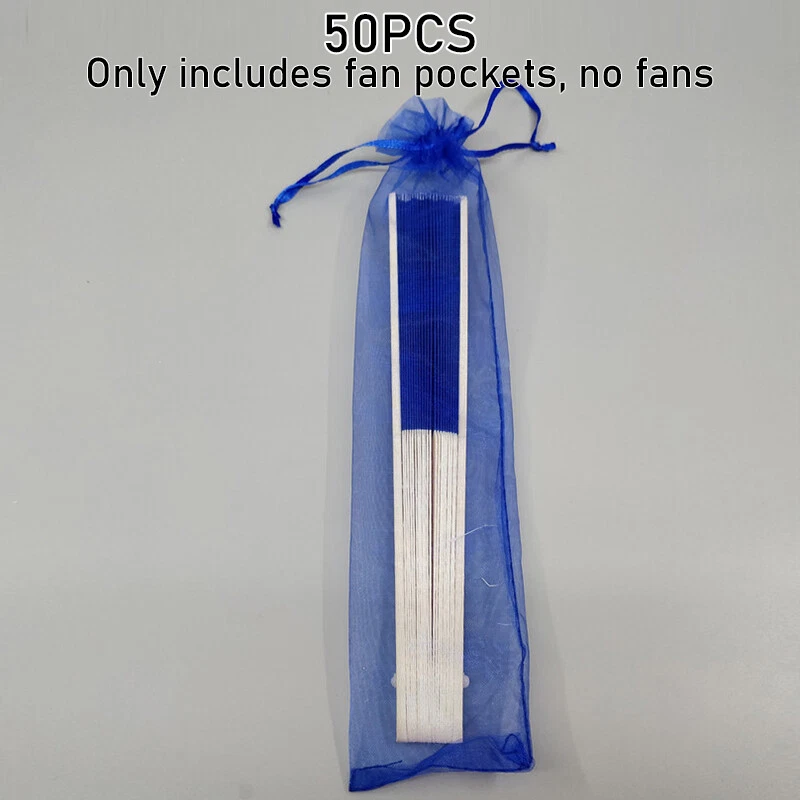 Organza Boda Abanico Bolsa Cordón Caramelos Organizador Fiesta Favor Regalo Bolsas 50 Piezas Foto 1 de 4