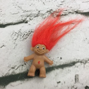 Treasure Troll Doll Pencil Top Figure Red Hair Vintage - Picture 1 of 5