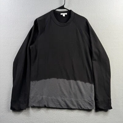 Sudadera James Perse Para Hombre 1 Negra Vintage Terry Francés Pullover Algodón EE. UU. Foto 1 de 4