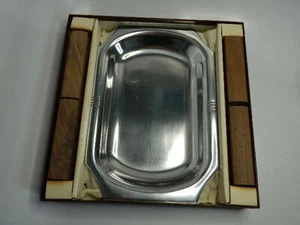 Neu Custom Craft Set 2 Sizzlemaster Steakplatten mit Walnuss Griffen - Bild 1 von 8
