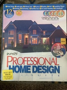 2000 Punch Professional Home Design Suite Platinum Version 12 PC DVD-ROM - Picture 1 of 5