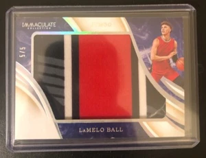 LAMELO BALL - 2020 Panini Immaculate Collegiate Rookie Patch /5 SSP - HORNETS RC - Picture 1 of 2