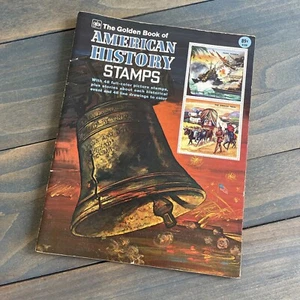 Rare Completed 1975 Golden Book of American History Stamps Book by Jean Cushman - Picture 1 of 5