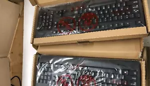 5 × NEW Lenovo Black USB Standard Traditional Wired Keyboard 00XH688 SD50L80031 - Picture 1 of 5