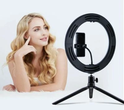 Luz de anillo para selfies con trípode Foto 1 de 4