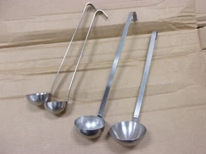 4) Don Crusader 46902 2 4 Oz Soup Pot Gravy Condiment Stainless Steel Ladle Food - Picture 1 of 8