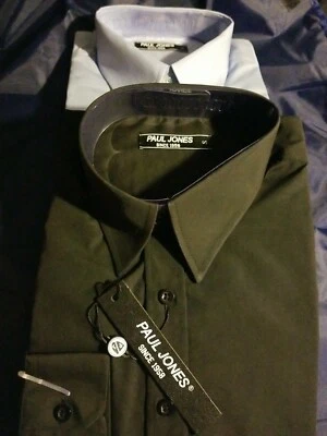 PAUL JONES Men's Business Casual Long Sleeves Dress Shirts Small    - Image 1 of 4