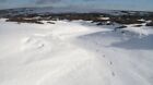 Photo 6x4 Garvald Punks Looking over to Rough Moss. A snow filled peat gr c2010