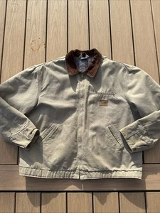 Vintage Walls Work Jacket BLANKET LINED Canvas Carhartt Style Detroit 2XL READ - Picture 1 of 11
