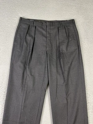 Pantalones Brooks Brothers Makers de vellón dorado para hombre 34x29 plisados hechos en EE. UU. Foto 1 de 4