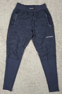 Pantalones de chándal Alphalete Infinity Tech para hombre azules pierna cónica pequeños (28x29,5) Foto 1 de 4
