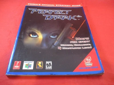 Perfect Dark Nintendo 64 N64 EB Exclusive Cvr Strategy Guide Player's Hint Book - Image 1 of 4