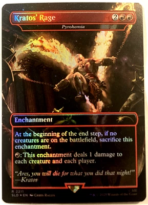 MTG Kratos' Rage - Pyrohemia (Foil) Secret Lair x God of War 2211 NM - Image 1 of 4
