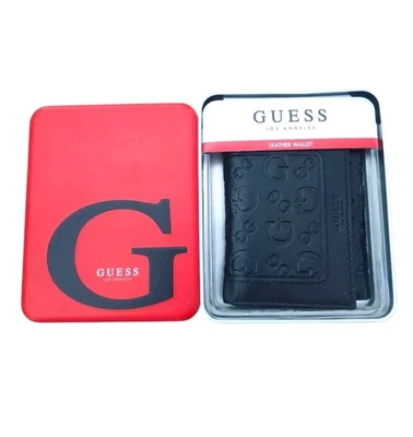 CARTERA NEGRA TRIFOLD ADIVINA PARA HOMBRE CON CAJA DE REGALO ORIGINAL Foto 1 de 4