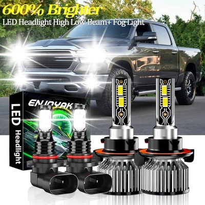 For Dodge Ram 5500 2008-2010 LED Headlight Bulbs Super Bright Hi/Lo Fog Beam - Image 1 of 4