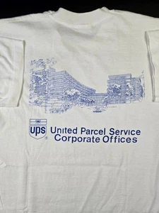 Camiseta vintage Beers Construction UPS Blueprint, puntada única, talla XL (22x30") - Imagen 1 de 18