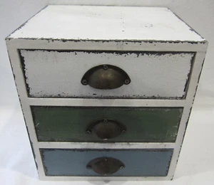 New Small Wooden Chest With Three Drawers French Provincial Country Rustic WD503 - Picture 1 of 5