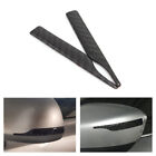 2pcs M Sport Carbon Fiber Rearview Mirror Anti-Rub Strip Bumper Sticker For BMW