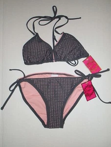 CANDIES Bikini Badeanzug BADEANZUG S SMALL JUNIOREN GRAU ROSA - Bild 1 von 2