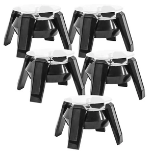 Set of 5 Solar Powered Rotating Spinning Action Figure Displays - Picture 1 of 3