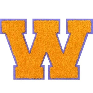 Yellow Chenille Letter Patches 4.5 ” Iron on Letter Patches Large Varsity Let... - Picture 1 of 6
