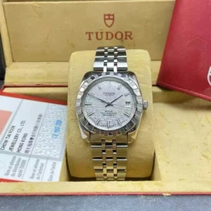 Tudor Classics m21010 Men's Watch Automatic 38mm Sliver Dial Full Set Warrant - Picture 1 of 8