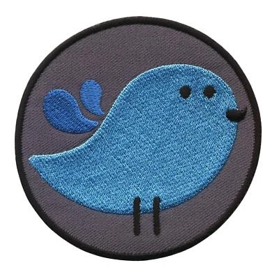 kleiner VOGEL Piepmatz Vögelchen Aufbügler Patch Aufnäher Sticker Bügelbild - Bild 1 von 4