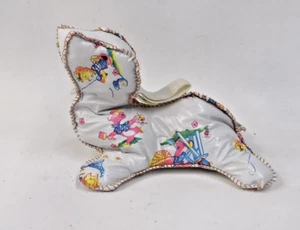 Vintage Oil Cloth Vinyl Stuffed Animal Seal Baby Crib Toy - Picture 1 of 5