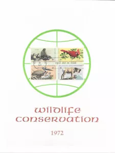 #1464-67 First Day Souv Pg (Privately Produced) Wildlife Conservation w/FDC - Bild 1 von 2