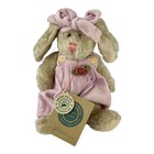 Vêtements roses Boyds Bears Jessica lapin de Pâques animal en peluche 7,5 pouces