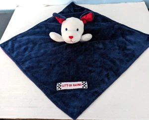 Baby Starters Puppy Dog Rattle Lovey Security Blanket “Let’s Go Racing” 13.5" - Picture 1 of 6