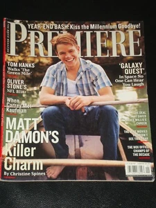 PREMIERE magazine 2000, Matt Damon, Oliver Stone, Tom hanks, Bruce Willis, RARE - Picture 1 of 1