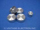 NEW Replacement DYNACO Knob Set - SILVER Machined Aluminum (ST-400 Amp w/Meters)