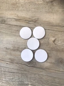 Self Adhesive Hook And Loop Coins Pads Dots 50mmCircles Black pack of 20 - Picture 1 of 1
