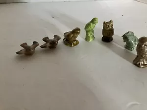 Wade Whimsies Figurines a collection of 7 birds from all around the world - Picture 1 of 6