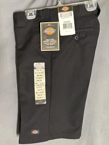 dickies boys relaxed fit twill phone pocket flexwaist flat front shorts black 10 - Picture 1 of 2