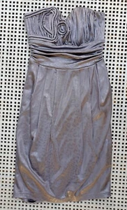 SEDUCE Cocktail Strapless Dress Taupe Animal Print Size 6 L092 - Picture 1 of 4