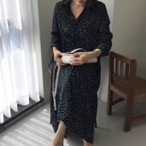 Long Sleeve Chiffon Loose Dress - Picture 1 of 1