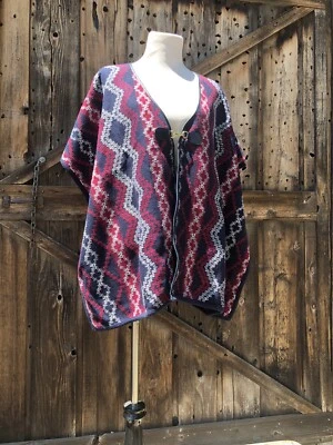 Chaqueta poncho Tommy Hilfiger azul y rojo nueva con etiquetas Foto 1 de 4