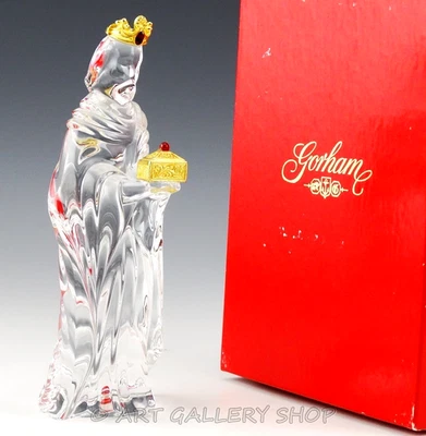 Gorham Germany Crystal CHRISTMAS NATIVITY WITH GOLD KING MELCHIOR WISE MAN Box - Image 1 of 4