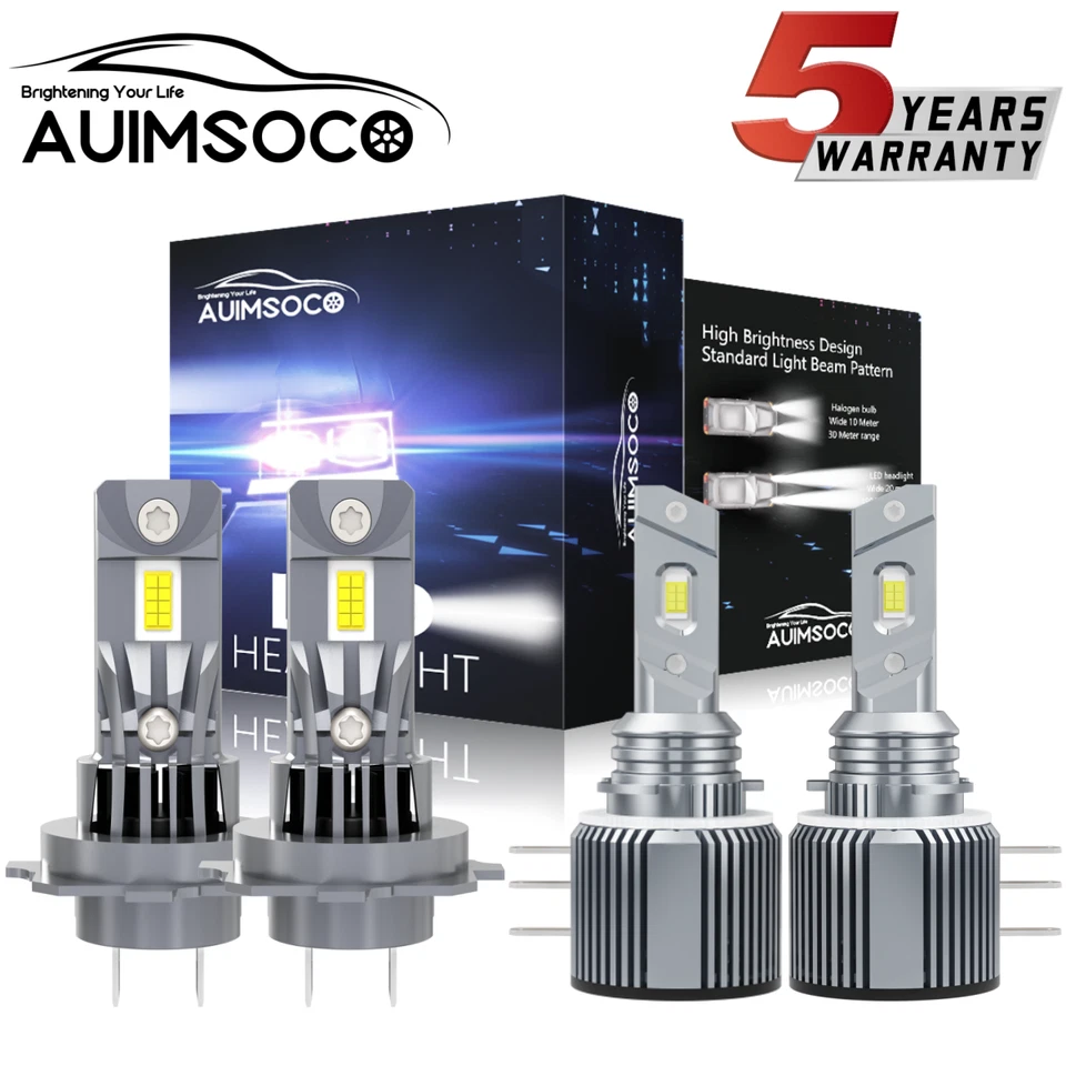 适用于梅赛德斯-奔驰 GLA250 2014 - 2020 LED 车头灯高低灯泡组合套件 — 第 1/4 张图片